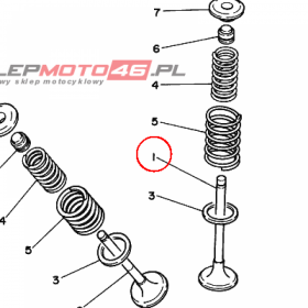 YAMAHA - zawor dolot. nr: 30X121110100