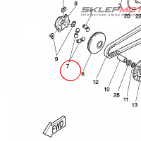 YAMAHA - ciezarek manetki nr: 4B0E76320000