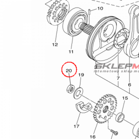 YAMAHA - SPREZYNA nr: 901701417100