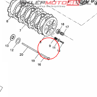 YAMAHA - sprezyna nr: 9050120X0200