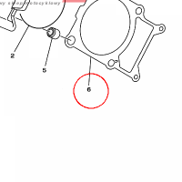 YAMAHA - uszczelka cylindra nr: 5GH113510000