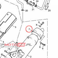 YAMAHA - OSLONA TLUMIKA nr: 5RNE47280000