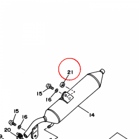 YAMAHA - OGRANICZNIK PODSTAWKI nr: 157271140000