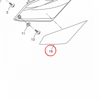 YAMAHA - NAKLEJKA nr: 22BF173L1000