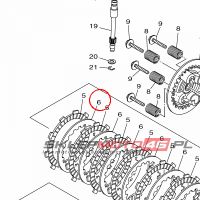 YAMAHA - PRZKLADKI SPRZEGLA nr: 1WDE63240000