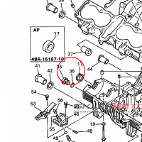 YAMAHA - uszczelniacz nr: 932102057300