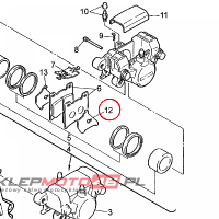 YAMAHA - SHIM, CALIPER nr: 1FK258270000