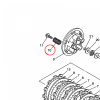 YAMAHA - sprezyna nr: 90501224J900