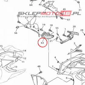 YAMAHA - kierunkowskaz nr: 1MC833100000