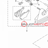 YAMAHA - PAD  CALIPER 2 nr: 22BF59110000