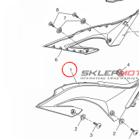 YAMAHA - oslona boczna nr: 22BF17110000