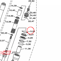 YAMAHA - RING, SNAP nr: 4V423153L000