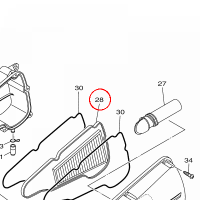 YAMAHA - FILTR POW. nr: 1WCE44500000