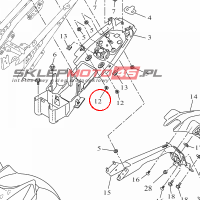 YAMAHA - zatrzask nr: 902690681600