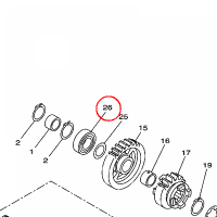 YAMAHA - lozysko nr: 933060032000