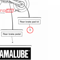 YAMAHA - klocki hamulcowe nr: 1C3W00465000