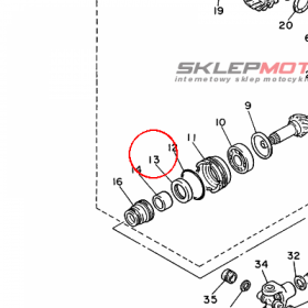 YAMAHA - simmering nr: 931013809800