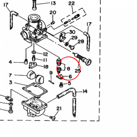 YAMAHA - ZAWOR IGLICOWY nr: 1UA141902800