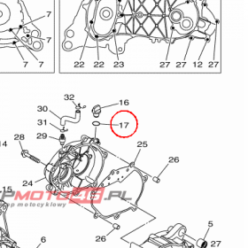 YAMAHA - uszczelniacz nr: 932101481600