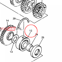 YAMAHA - LOZYSKO nr: 933052050900