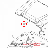 YAMAHA - COVER, SUN ROOF nr: 2MBK83140000