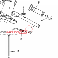 YAMAHA - KIEROWNICA nr: 5D7F61210000