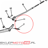 YAMAHA - sprezyna nr: 905061631800