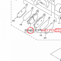 YAMAHA - BRAKE PAD KIT 2 nr: 5VX258060000