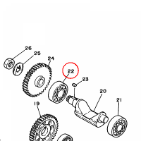 YAMAHA - lozysko nr: 933062033500