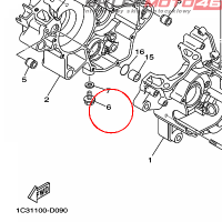 YAMAHA - BOLT, FLANGE nr: 950221001600