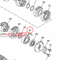 YAMAHA - lozysko nr: 93306204YL00