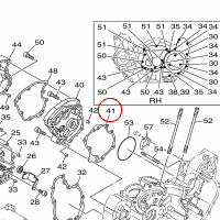 YAMAHA - uszczelka nr: 1D7154620000