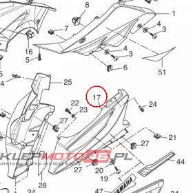 YAMAHA - OWIEWKA DOLNA nr: 5D7F835J00P4