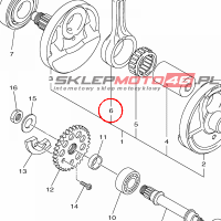 YAMAHA - korbowod nr: 2GB116510100