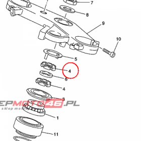 YAMAHA - nakretka nr: 901793069100