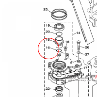 YAMAHA - USZCZELKA nr: 67F134730100