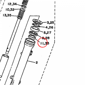 YAMAHA - tuleja slizgowa nr: 34X231250000