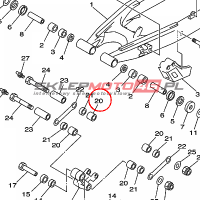 YAMAHA - tulejka nr: 903862012000