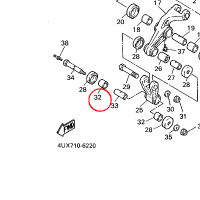 YAMAHA - tulejka nr: 903862012300