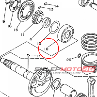 YAMAHA - lozysko nr: 933063062900