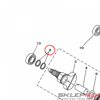 YAMAHA - SEAL, CRANK nr: 5GH114470000