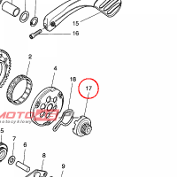 YAMAHA - GEAR PINION ASSY nr: 4SBE56310000