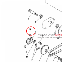 YAMAHA - SLIZGACZ nr: 4B0E76530000