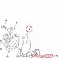 YAMAHA - GASKET, HOUSING COVER 1 nr: 33D124270000