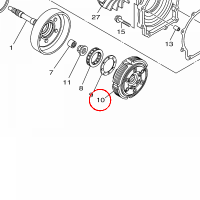 YAMAHA - SPRZEGLO nr: 3B4166200000