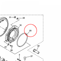 YAMAHA - OSZCZELNIACZ nr: 932115469800