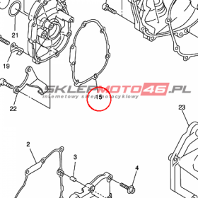 YAMAHA - uszczelka nr: 2C0154560000