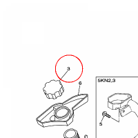 YAMAHA - OIL TANK CAP ASSY nr: 3BN217700100