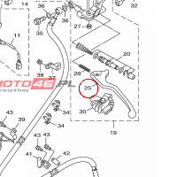 YAMAHA - dzwignia sprzegla nr: 1DKH39120000