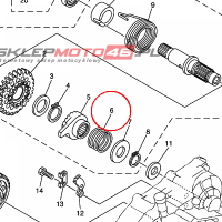 YAMAHA - sprezyna nr: 905011601600